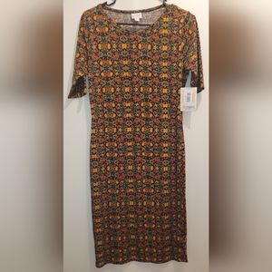 SMALL LuLaRoe Julia dress, NEW with tags